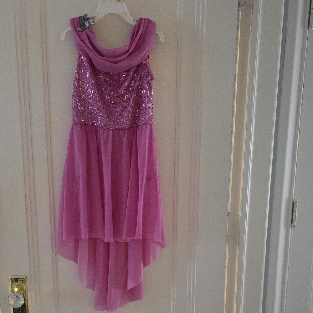 Weissman Pink Sequin Kids Dance Costume